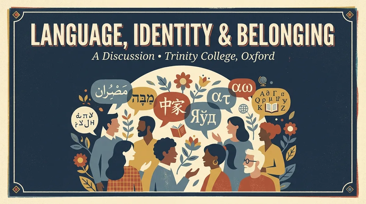 Language, Identity and Belonging discussion poster